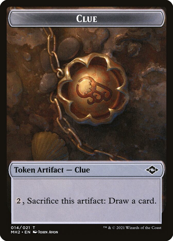 Treasure // Clue Double-sided Token [Pioneer Challenger Decks 2022] | Card Citadel