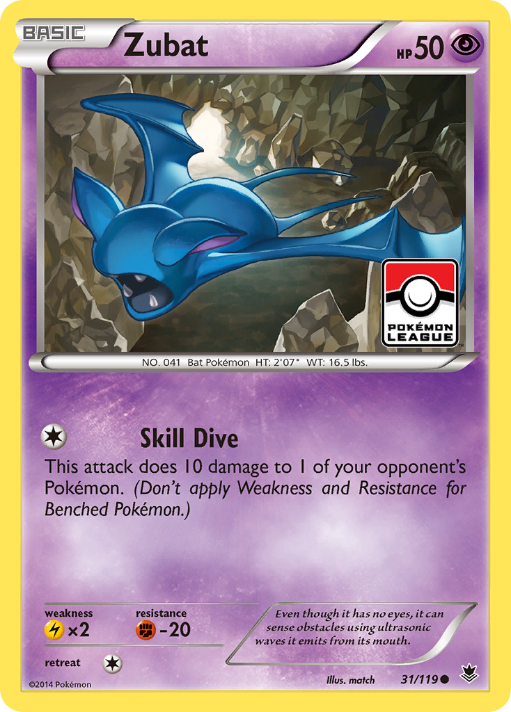 Zubat (31/119) [XY: Phantom Forces] | Card Citadel