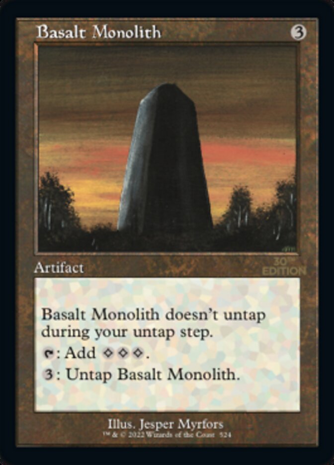 Basalt Monolith (Retro) [30th Anniversary Edition] | Card Citadel