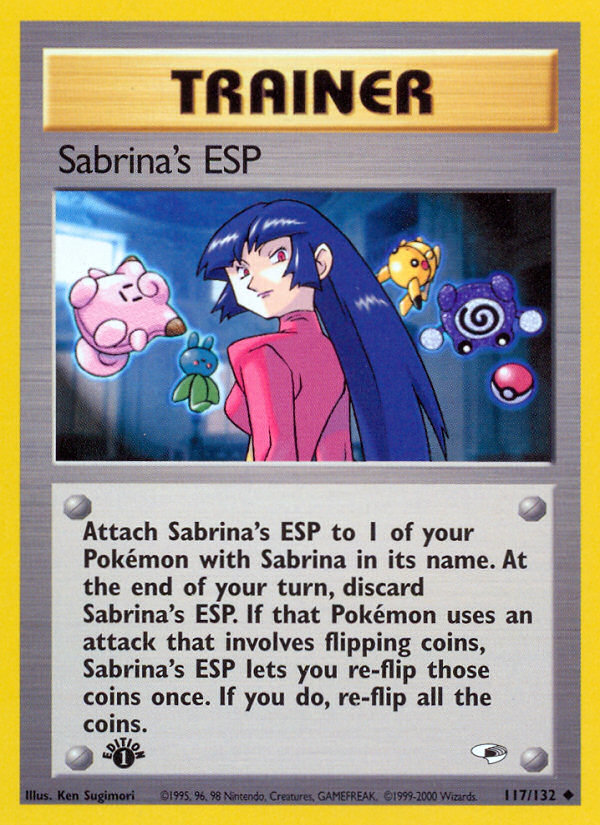 Sabrina's ESP (117/132) [Gym Heroes 1st Edition] | Card Citadel