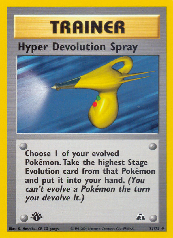 Hyper Devolution Spray (73/75) [Neo Discovery 1st Edition] | Card Citadel