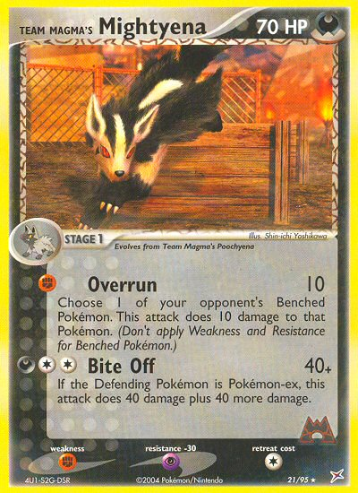 Team Magma's Mightyena (21/95) [EX: Team Magma vs Team Aqua] | Card Citadel