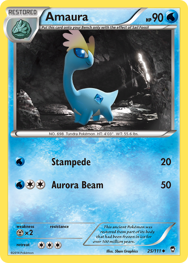 Amaura (25/111) [XY: Furious Fists] | Card Citadel