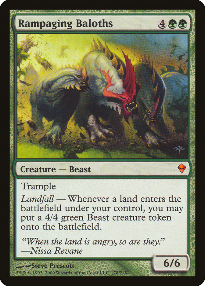 Rampaging Baloths [Zendikar] | Card Citadel