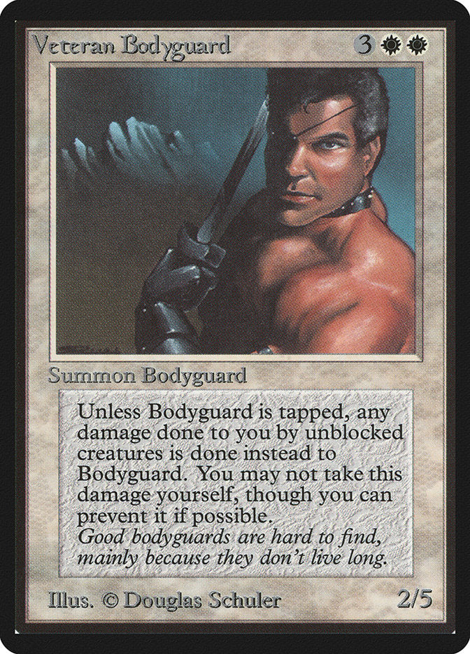Veteran Bodyguard [Limited Edition Beta] | Card Citadel