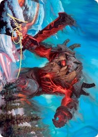 Quakebringer Art Card (Gold-Stamped Signature) [Kaldheim: Art Series] | Card Citadel