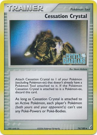 Cessation Crystal (74/100) (Stamped) [EX: Crystal Guardians] | Card Citadel