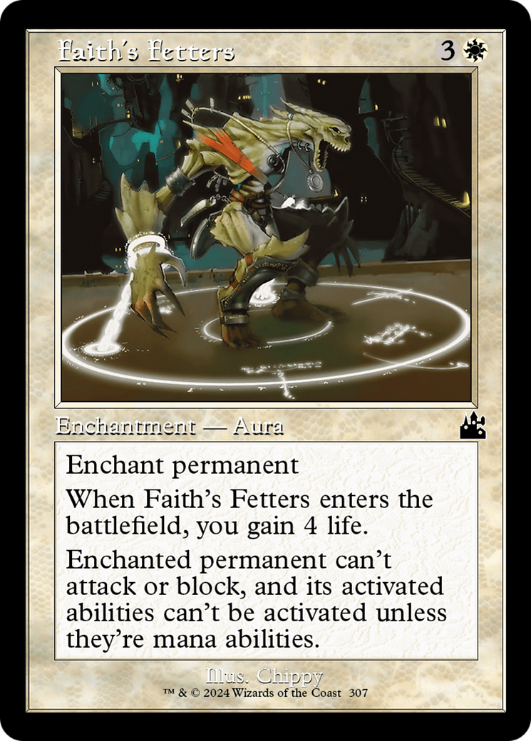 Faith's Fetters (Retro Frame) [Ravnica Remastered] | Card Citadel