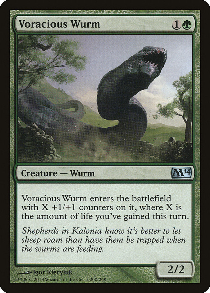 Voracious Wurm [Magic 2014] | Card Citadel