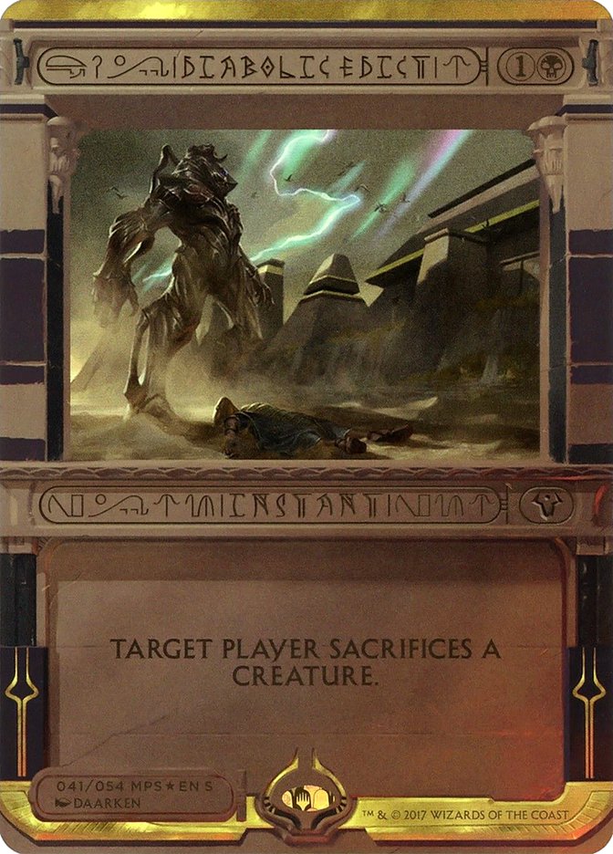 Diabolic Edict [Amonkhet Invocations] | Card Citadel