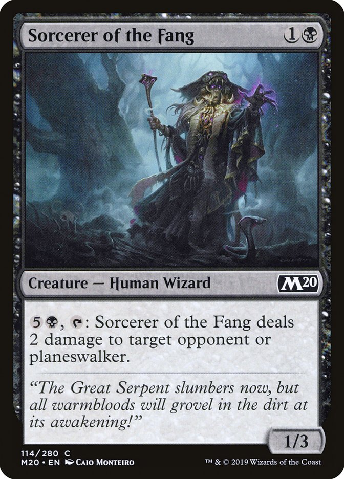 Sorcerer of the Fang [Core Set 2020] | Card Citadel