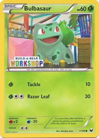 Bulbasaur (1/108) (Build A Bear Workshop Exclusive) [Black & White: Dark Explorers] | Card Citadel