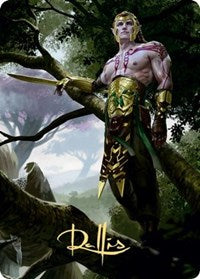Tyvar Kell Art Card (Gold-Stamped Signature) [Kaldheim: Art Series] | Card Citadel