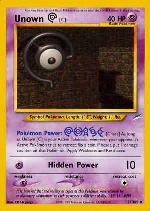 Unown [C] (57/105) [Neo Destiny Unlimited] | Card Citadel