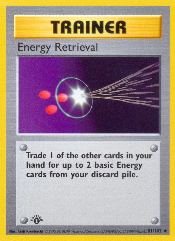 Energy Retrieval (81/102) (Shadowless) [Base Set 1st Edition] | Card Citadel