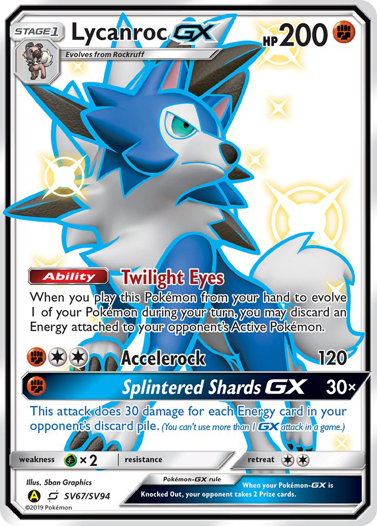 Lycanroc GX (SV67/SV94) [Sun & Moon: Hidden Fates - Shiny Vault] | Card Citadel