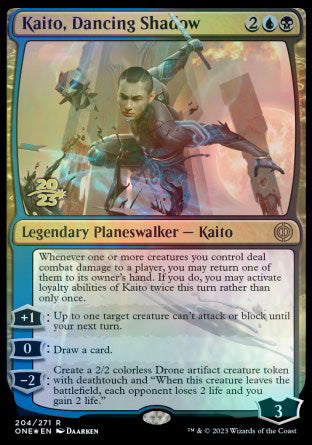 Kaito, Dancing Shadow [Phyrexia: All Will Be One Prerelease Promos] | Card Citadel