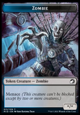 Zombie Token (015) [Innistrad: Midnight Hunt Tokens] | Card Citadel