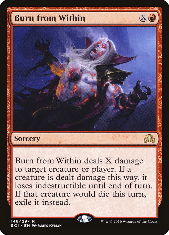 Burn from Within [Shadows over Innistrad] | Card Citadel