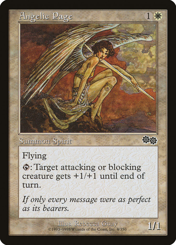 Angelic Page [Urza's Saga] | Card Citadel