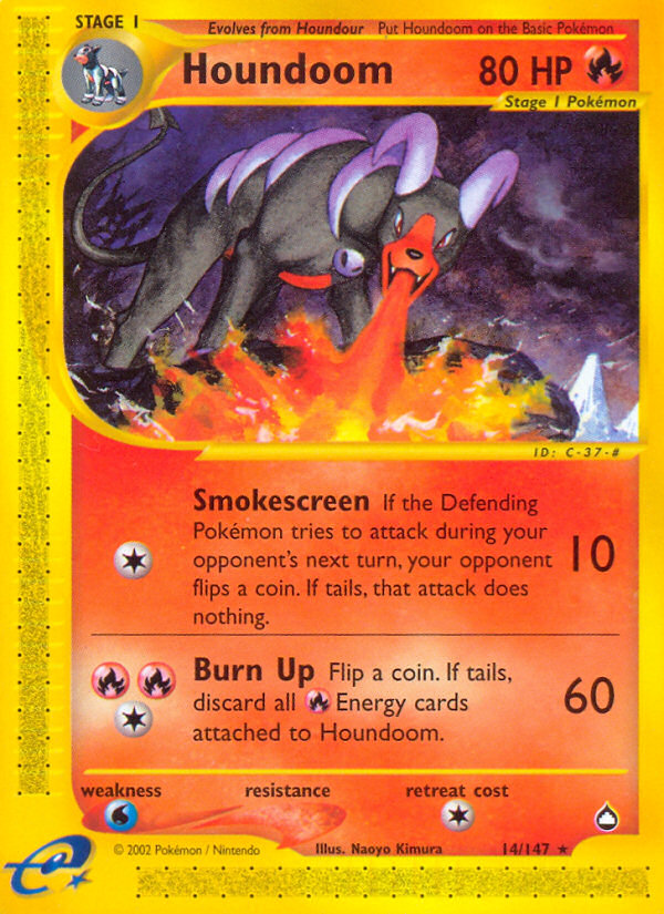 Houndoom (14/147) [Aquapolis] | Card Citadel