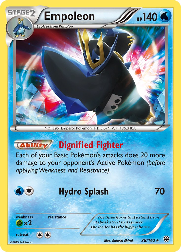 Empoleon (38/162) (Battle Arena Deck Exclusive) (Theme Deck Exclusive) [XY: BREAKthrough] | Card Citadel