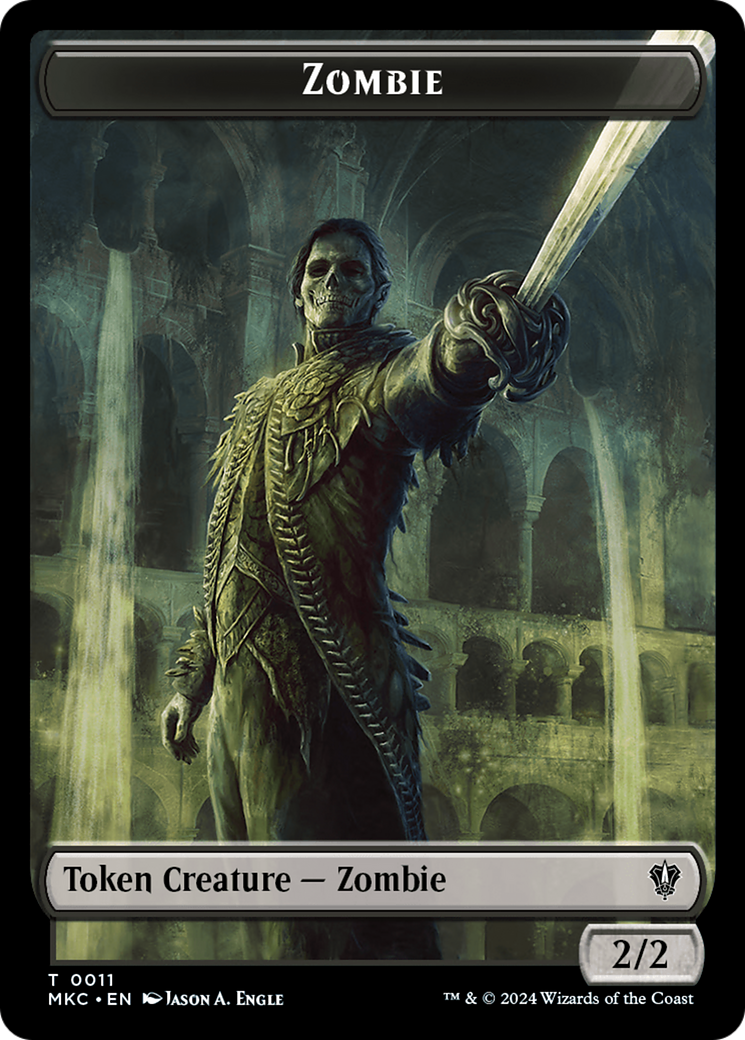 City's Blessing // Zombie Double-Sided Token [Murders at Karlov Manor Commander Tokens] | Card Citadel