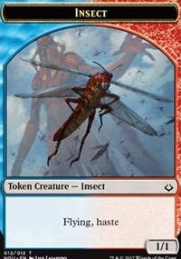 Insect // Warrior Double-sided Token [Hour of Devastation Tokens] | Card Citadel