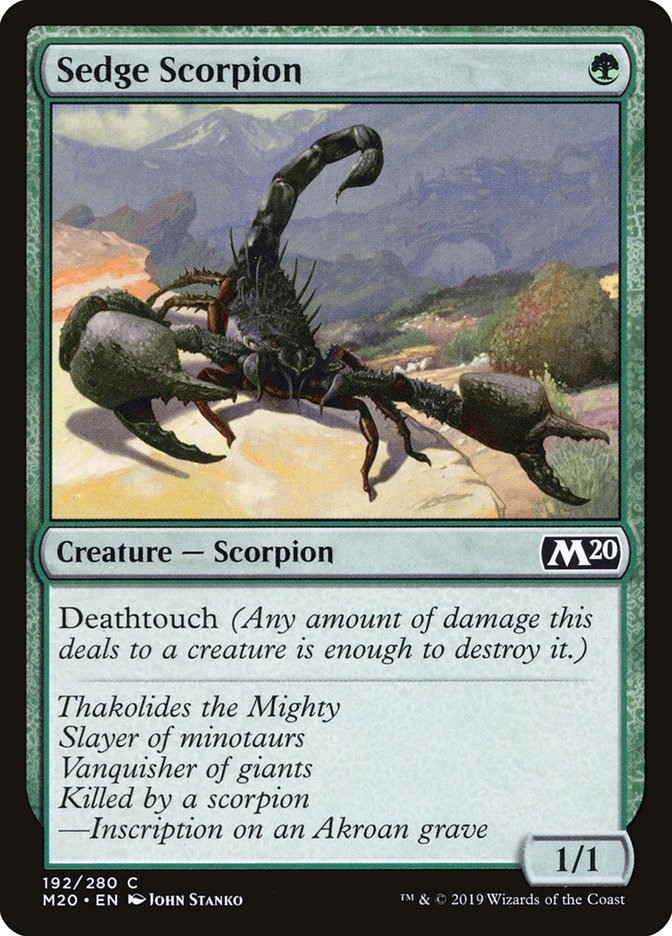 Sedge Scorpion [Core Set 2020] | Card Citadel