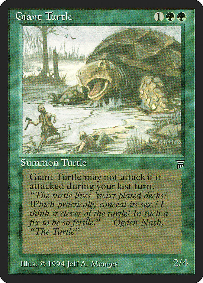 Giant Turtle [Legends] | Card Citadel