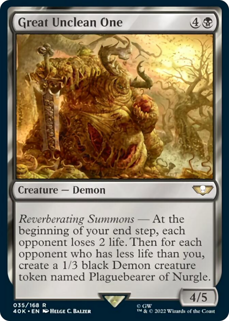 Great Unclean One (Surge Foil) [Universes Beyond: Warhammer 40,000] | Card Citadel