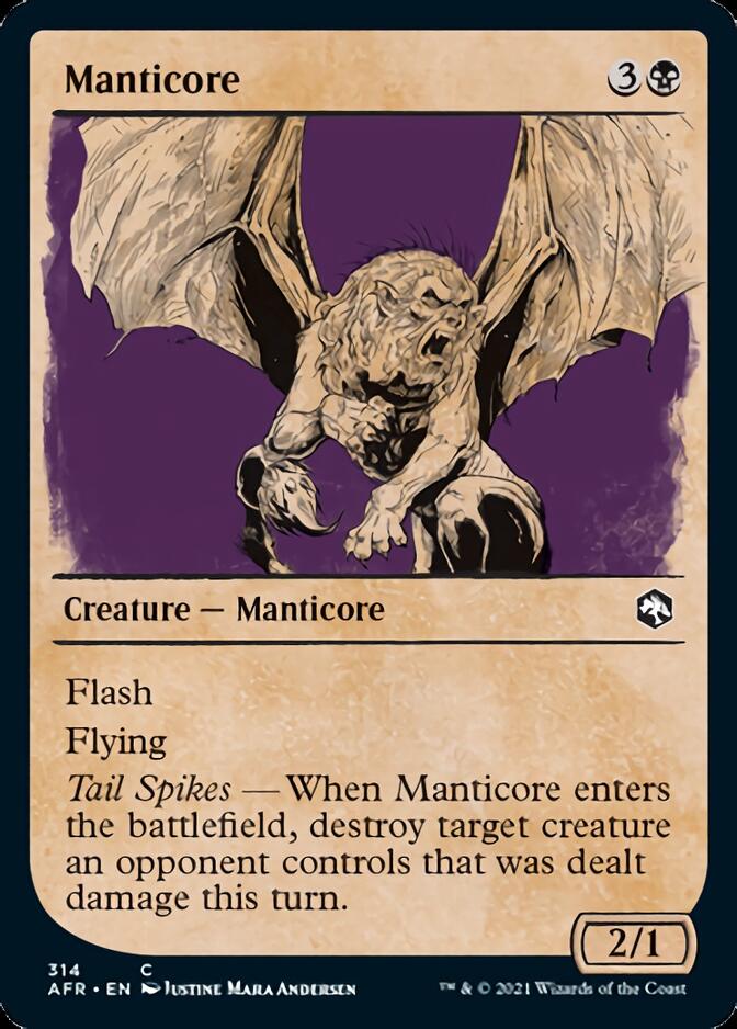 Manticore (Showcase) [Dungeons & Dragons: Adventures in the Forgotten Realms] | Card Citadel