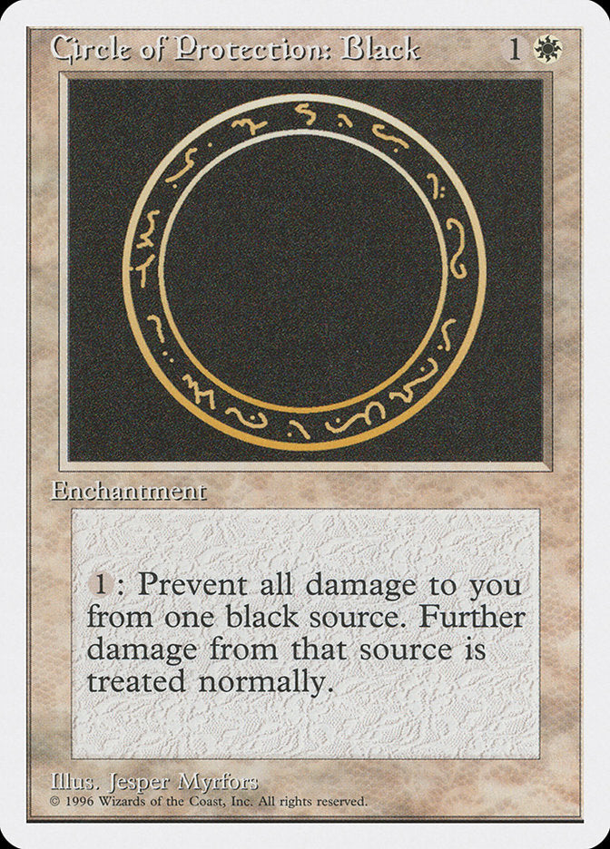 Circle of Protection: Black [Introductory Two-Player Set] | Card Citadel