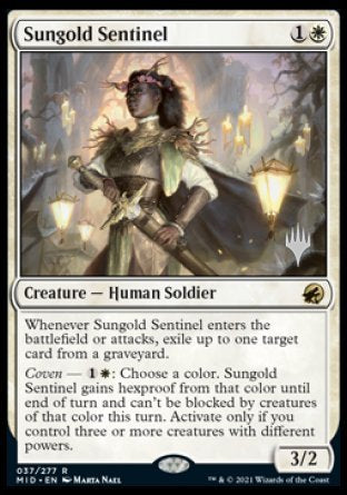 Sungold Sentinel (Promo Pack) [Innistrad: Midnight Hunt Promos] | Card Citadel