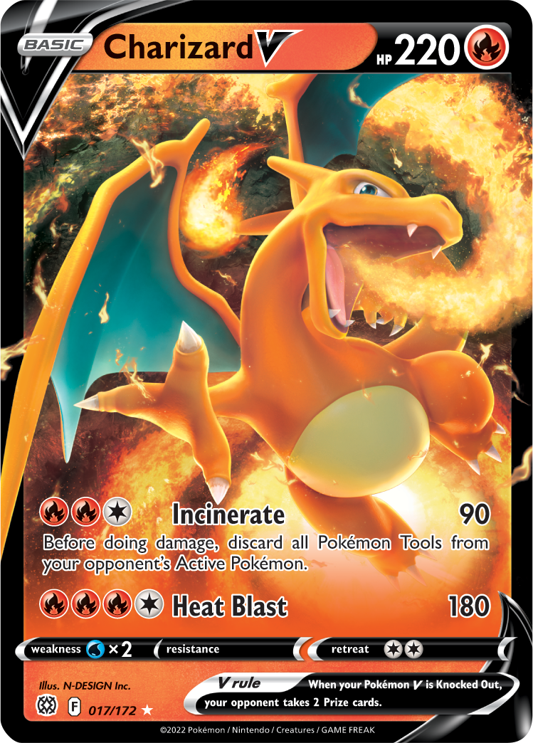 Charizard V (017/172) [Sword & Shield: Brilliant Stars] | Card Citadel