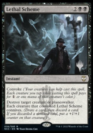 Lethal Scheme (Promo Pack) [Streets of New Capenna Commander Promos] | Card Citadel