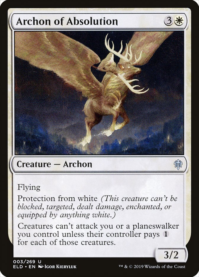 Archon of Absolution [Throne of Eldraine] | Card Citadel