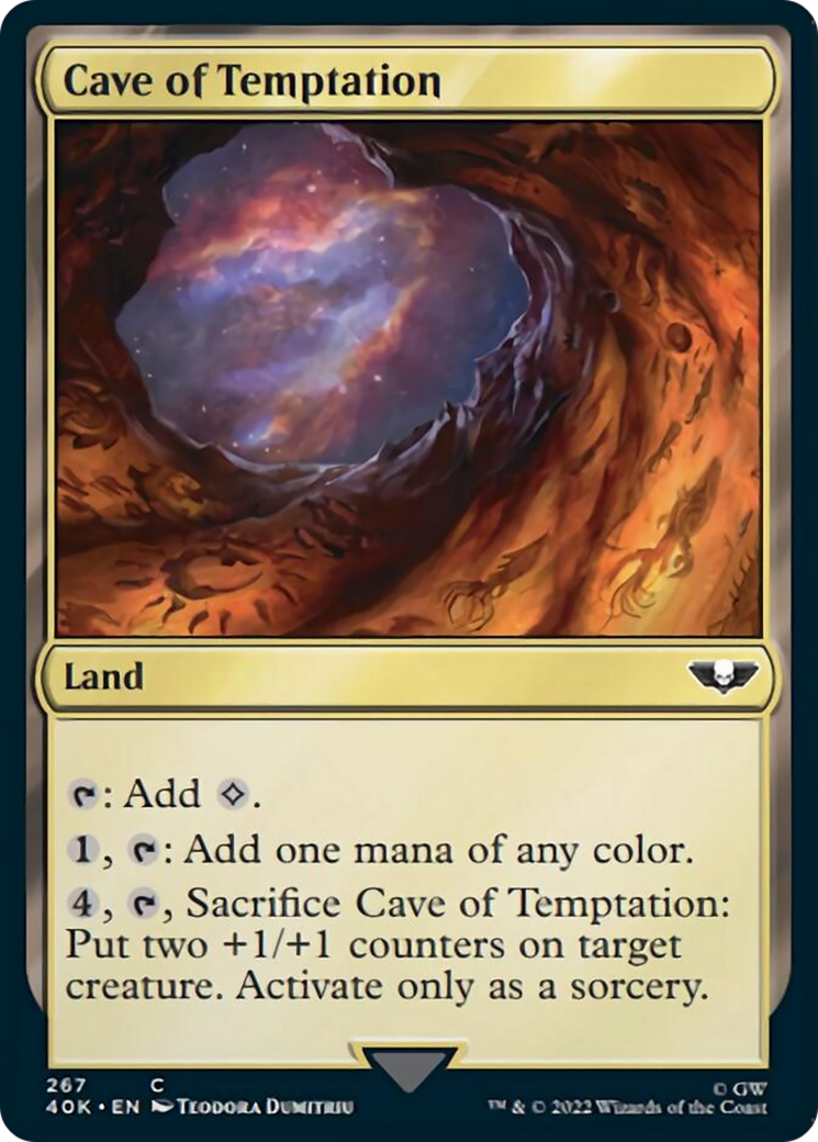 Cave of Temptation (Surge Foil) [Universes Beyond: Warhammer 40,000] | Card Citadel