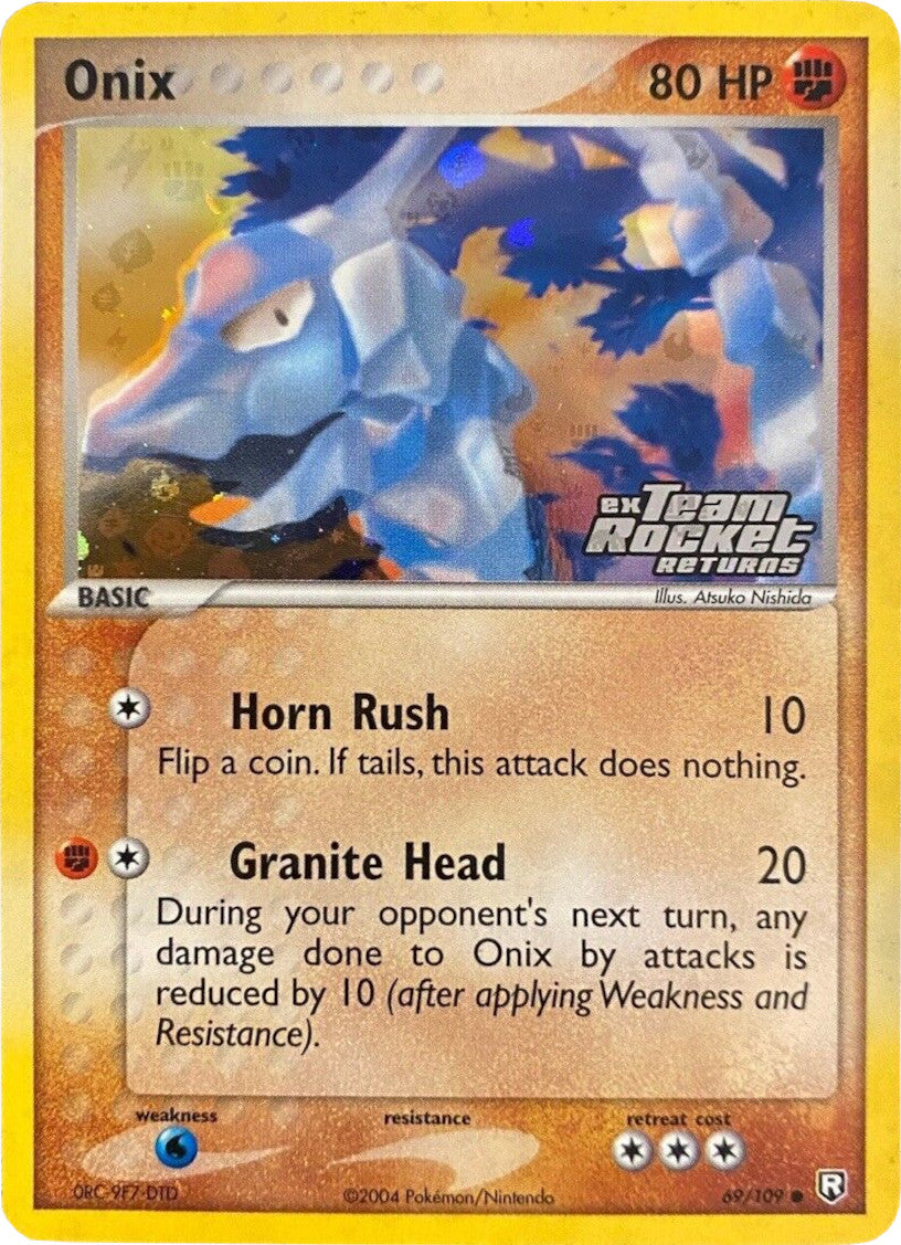 Onix (69/109) (Stamped) [EX: Team Rocket Returns] | Card Citadel