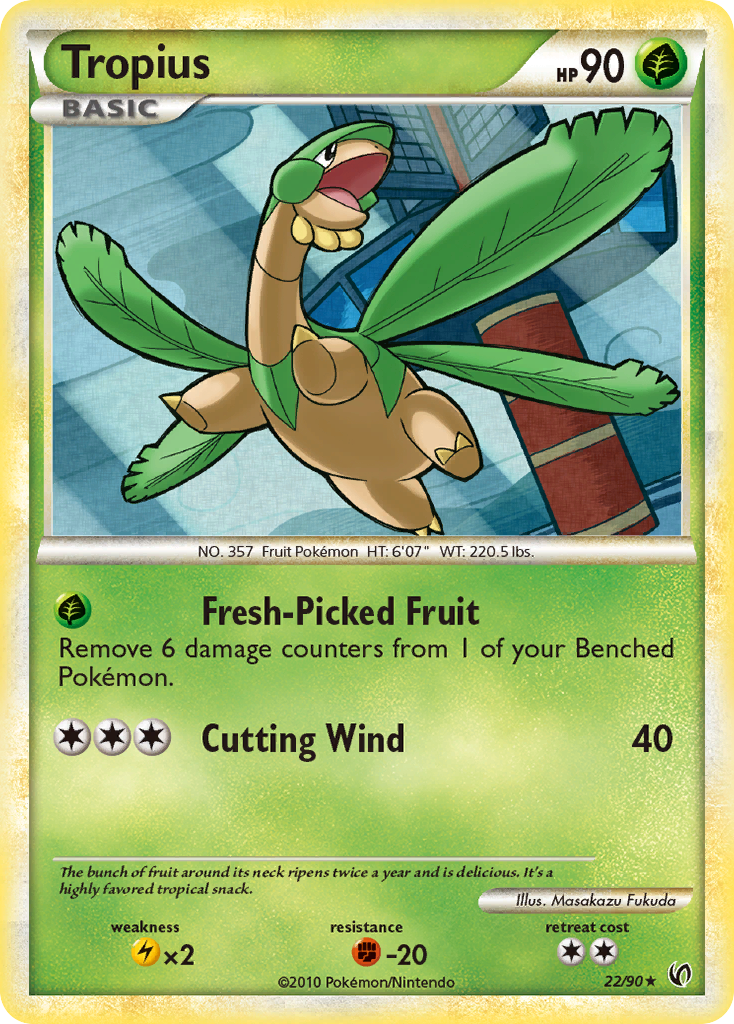 Tropius (22/90) [HeartGold & SoulSilver: Undaunted] | Card Citadel