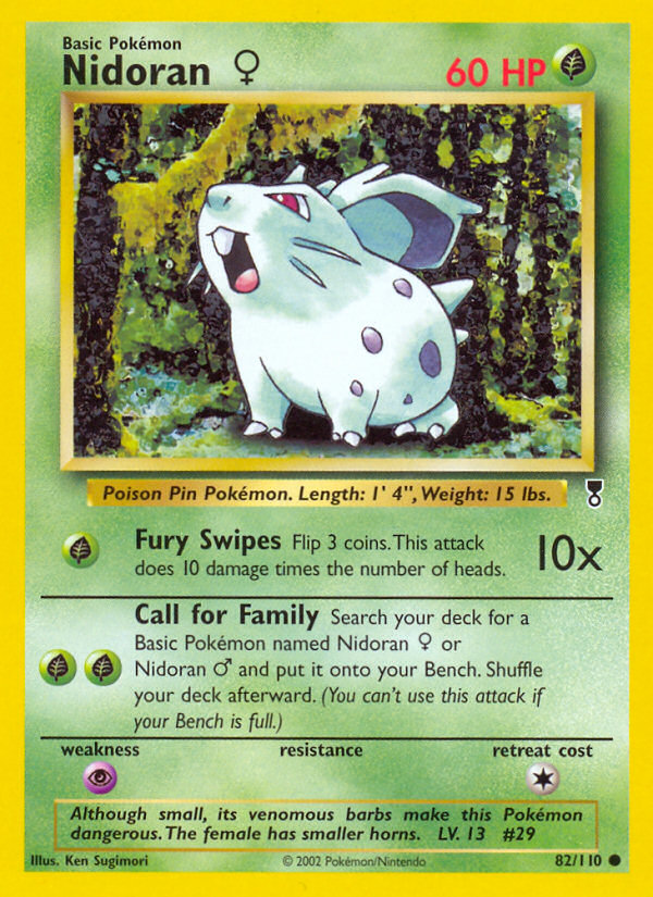 Nidoran (82/110) (Female) [Legendary Collection] | Card Citadel