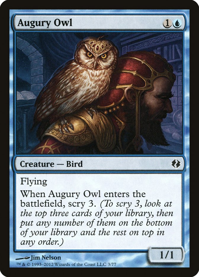 Augury Owl [Duel Decks: Venser vs. Koth] | Card Citadel