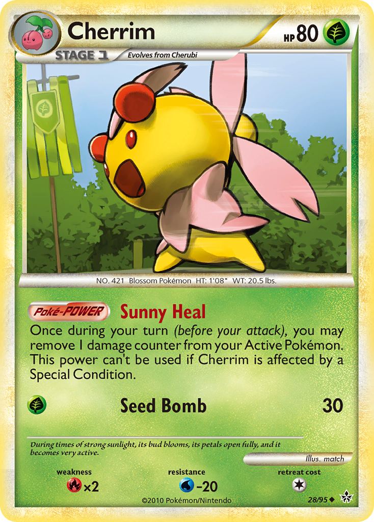 Cherrim (28/95) [HeartGold & SoulSilver: Unleashed] | Card Citadel
