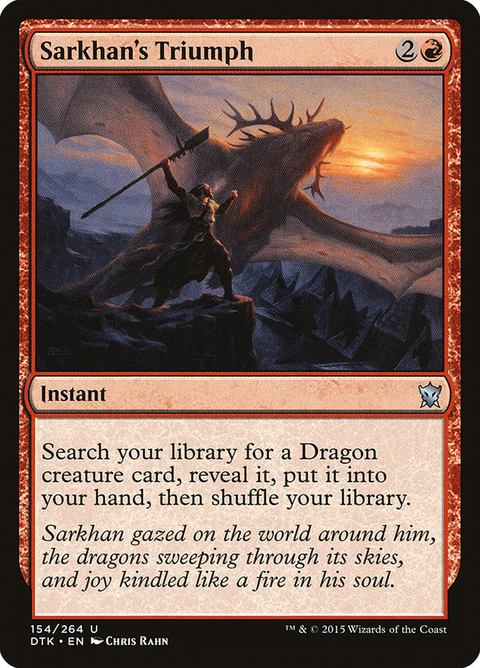 Sarkhan's Triumph [Dragons of Tarkir] | Card Citadel