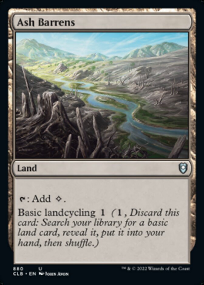 Ash Barrens [Commander Legends: Battle for Baldur's Gate] | Card Citadel