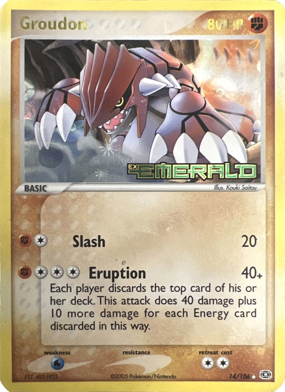 Groudon (14/106) (Stamped) [EX: Emerald] | Card Citadel