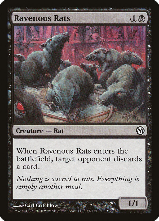 Ravenous Rats [Duels of the Planeswalkers] | Card Citadel