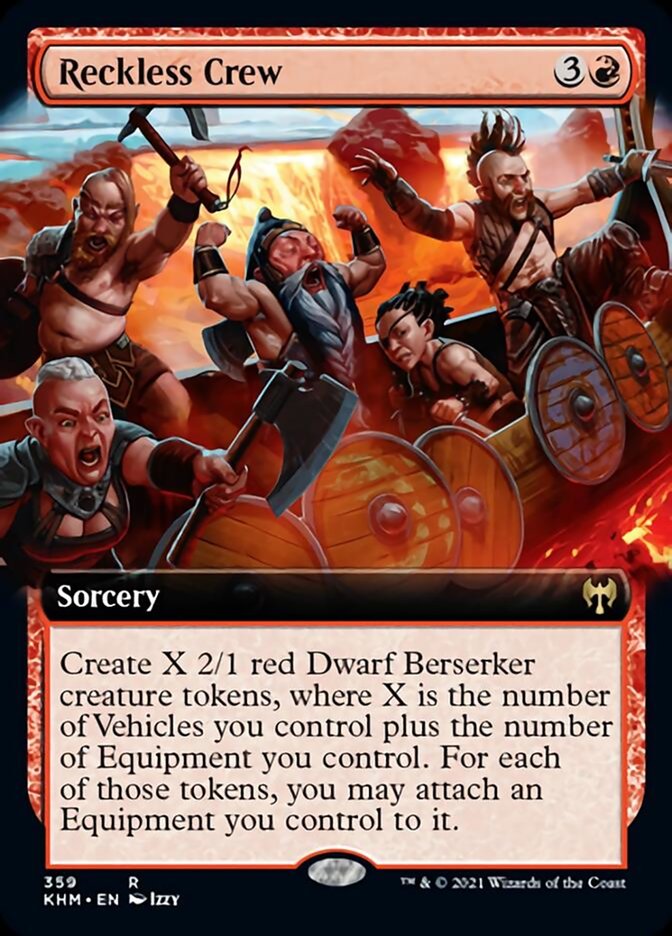 Reckless Crew (Extended Art) [Kaldheim] | Card Citadel