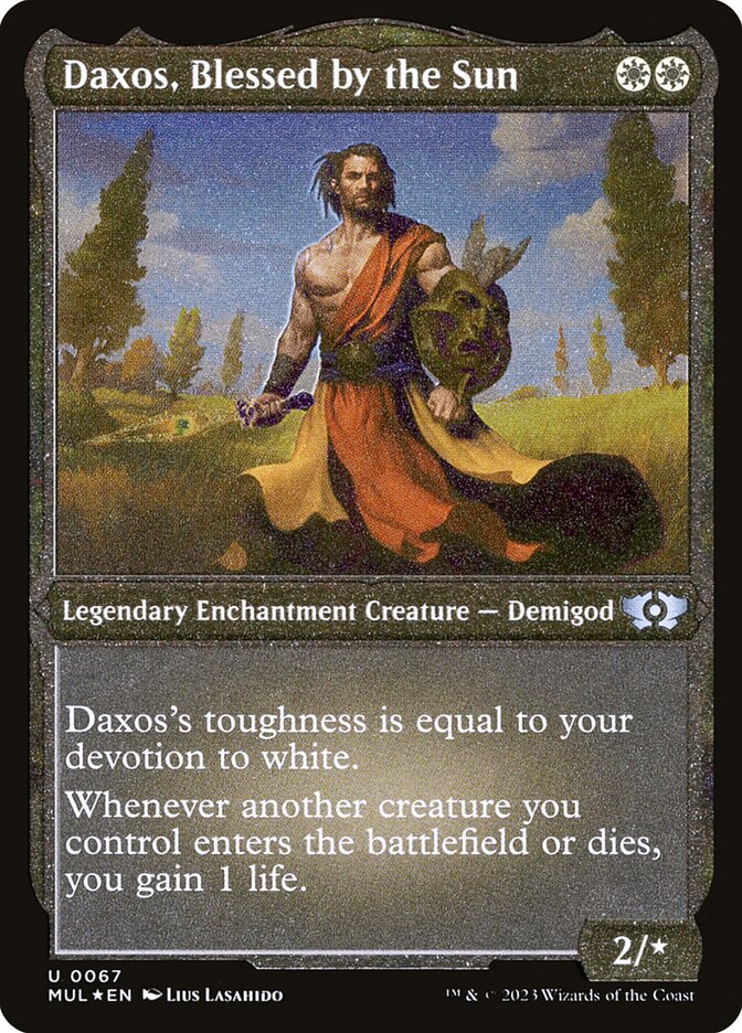 Daxos, Blessed by the Sun (Foil Etched) [Multiverse Legends] | Card Citadel