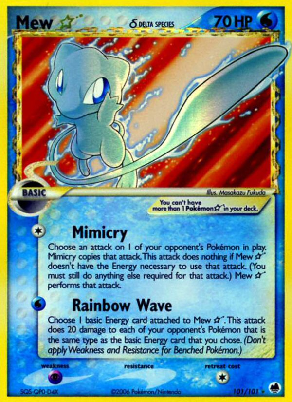 Mew Star (101/101) (Delta Species) [EX: Dragon Frontiers] | Card Citadel